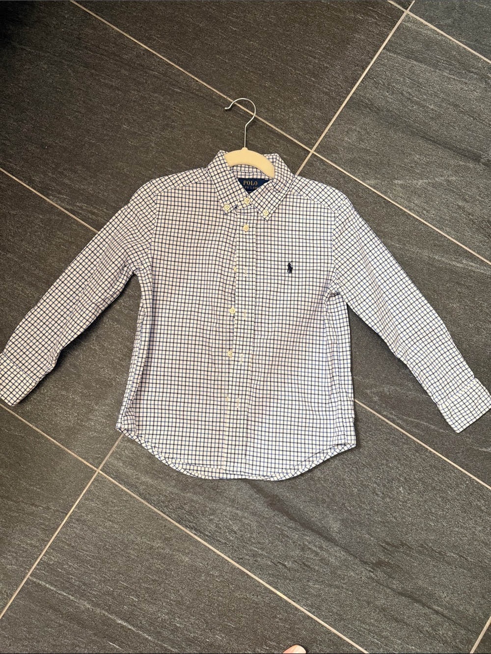 Polo by Ralph Lauren Navy & White Check Button-Down Shirt